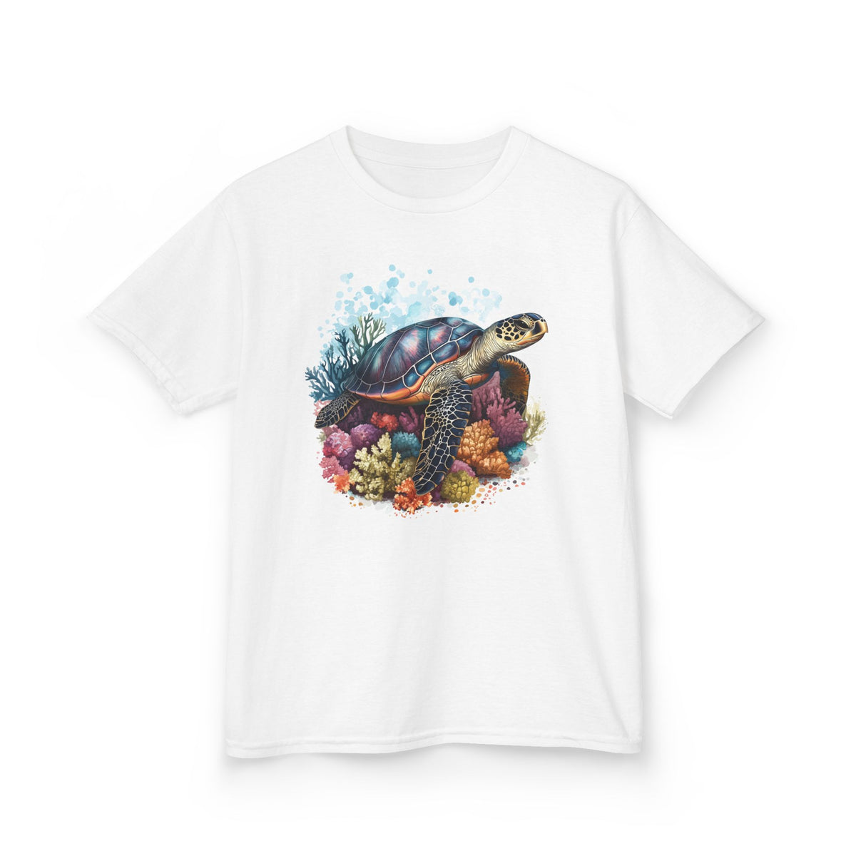 Colourful Sea Turtle Kids Tee