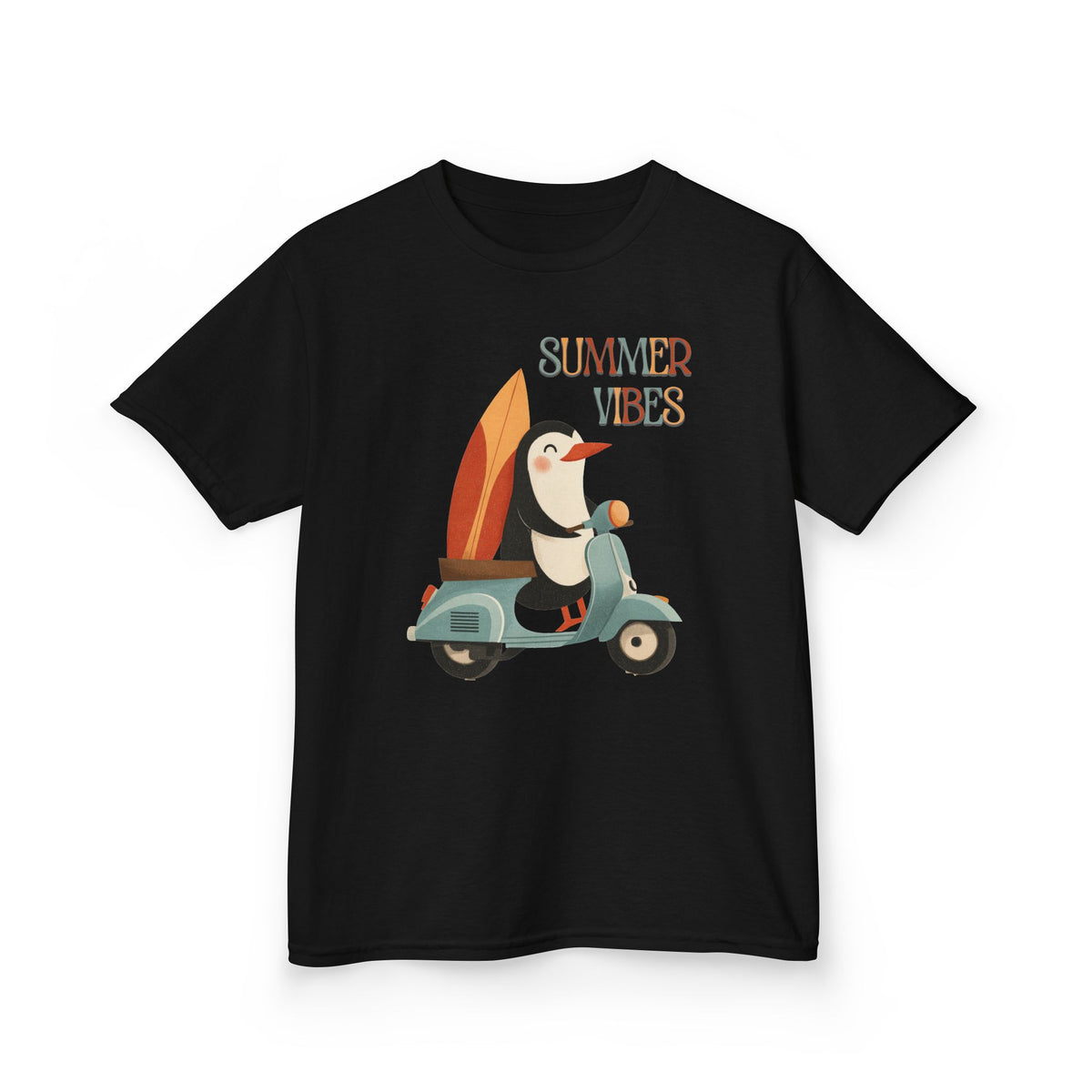 'Summer Vibes' Penguin Kids Tee