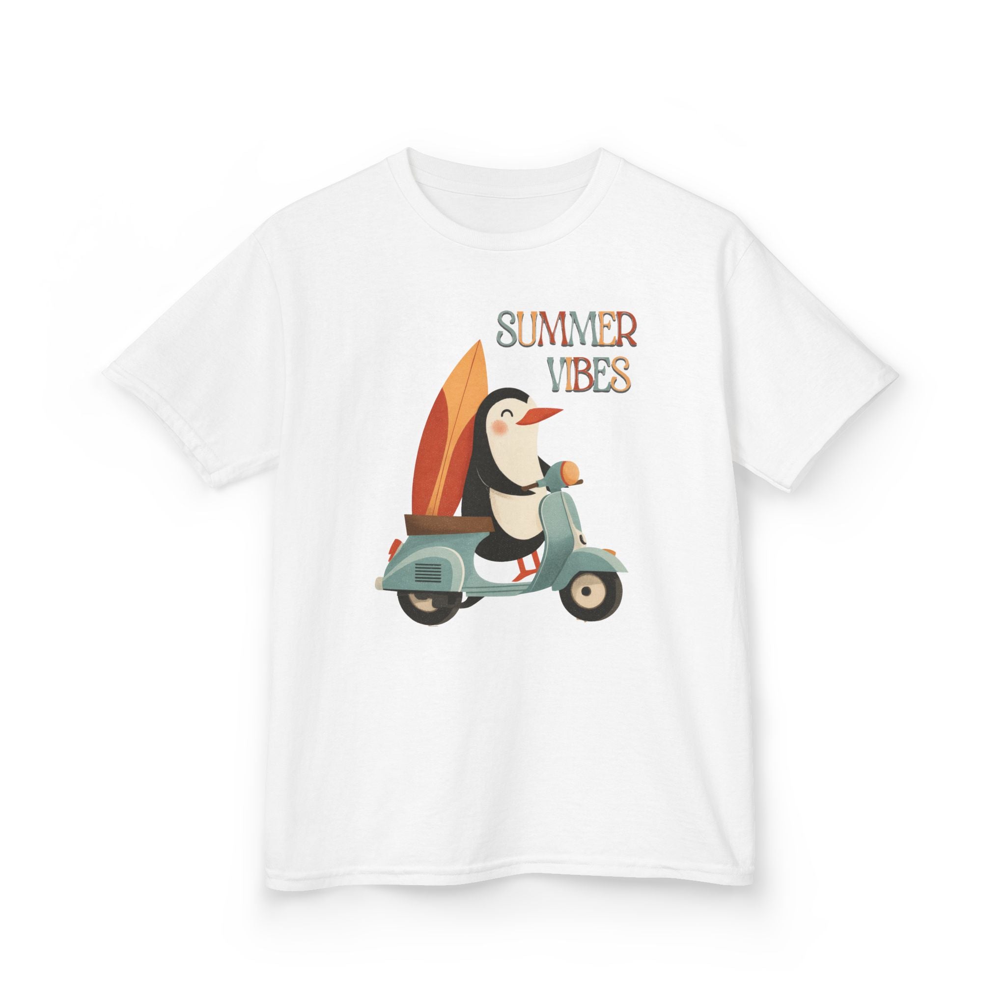 'Summer Vibes' Penguin Kids Tee