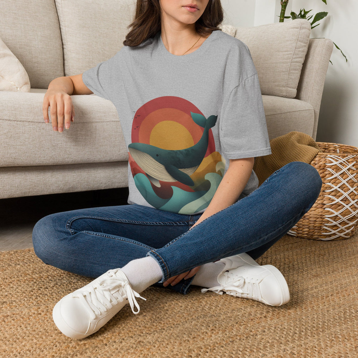 Majestic Humpback Whale Adult Tee