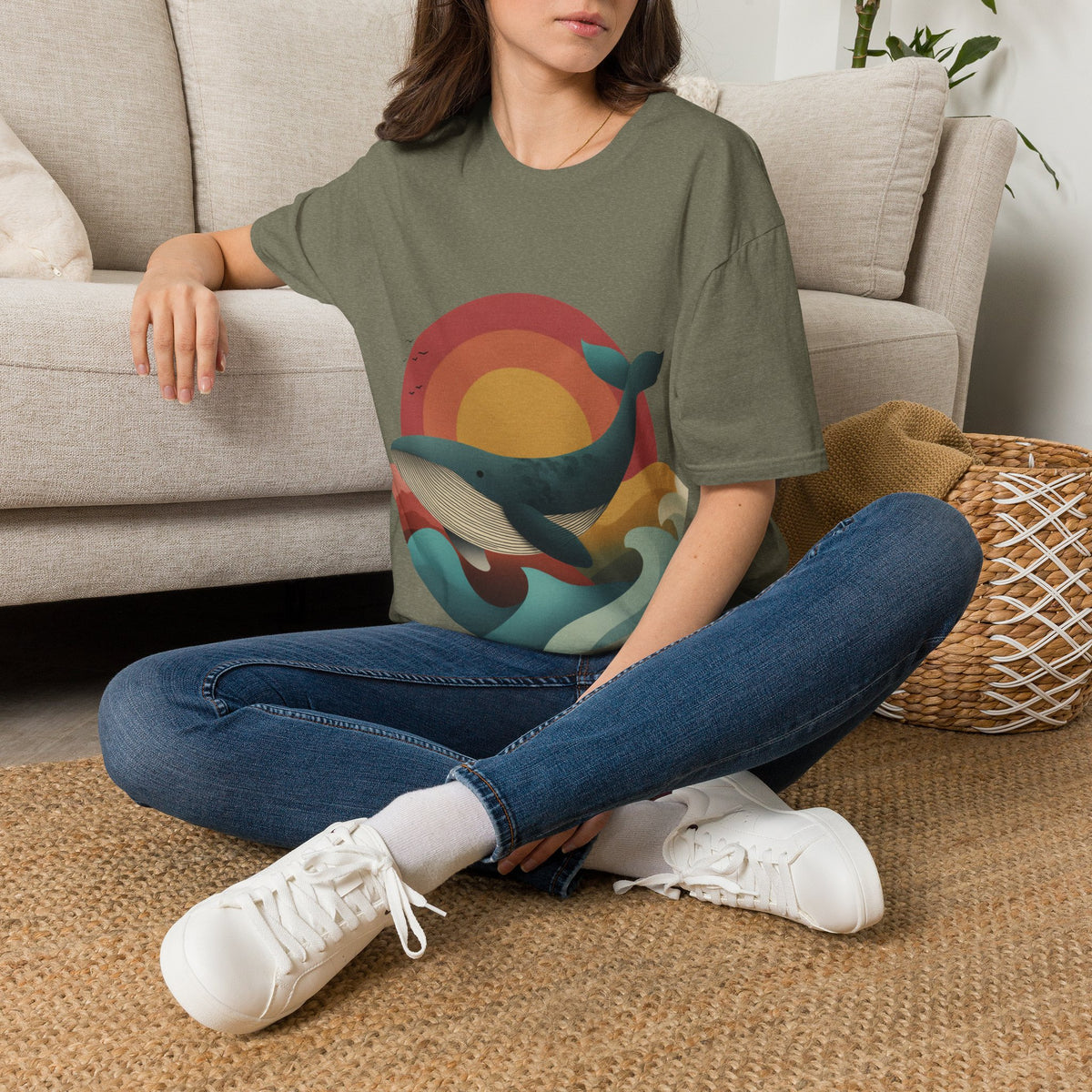 Majestic Humpback Whale Adult Tee
