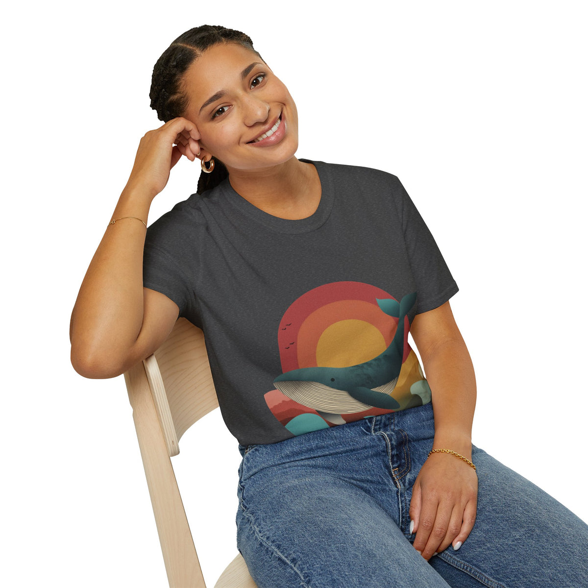 Majestic Humpback Whale Adult Tee