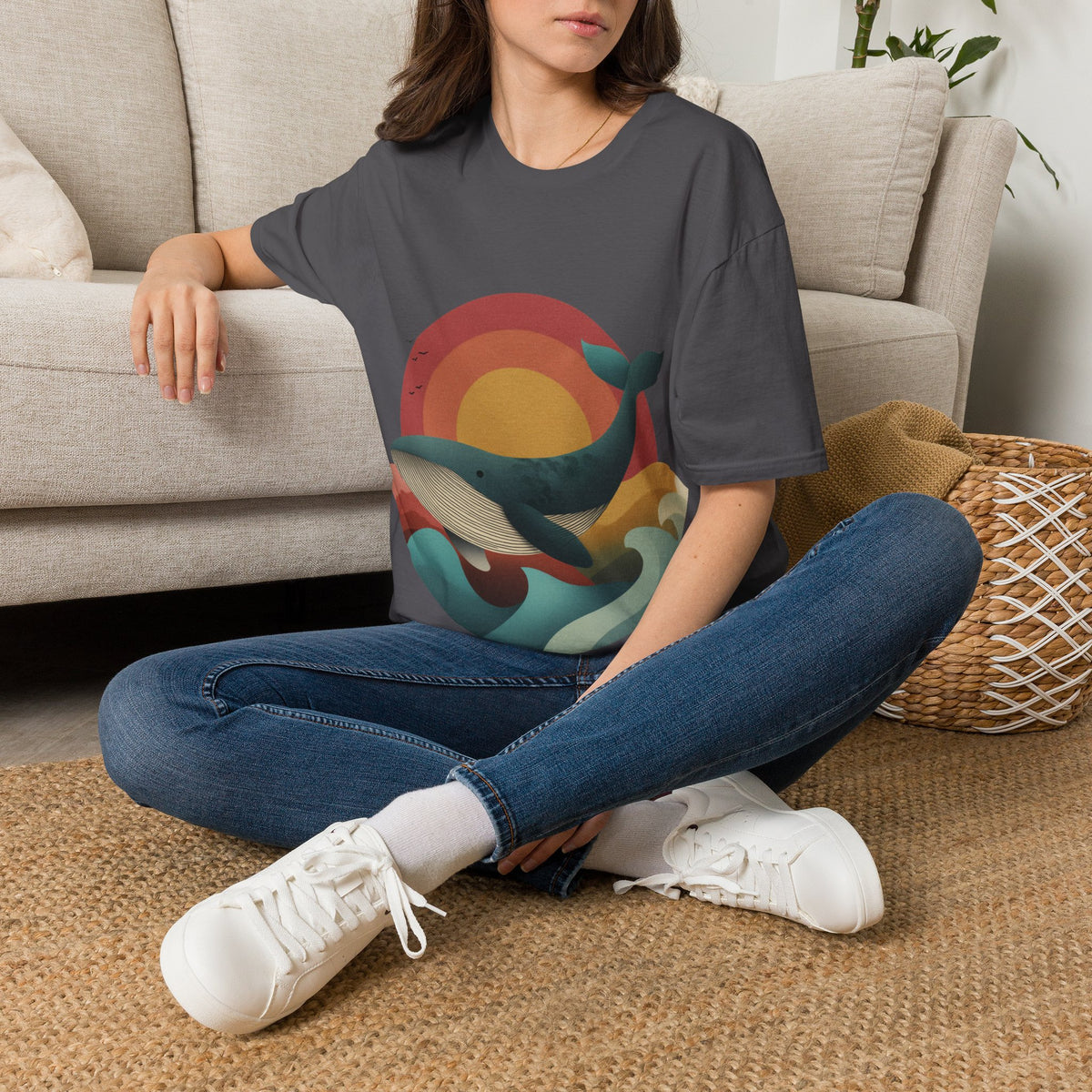 Majestic Humpback Whale Adult Tee