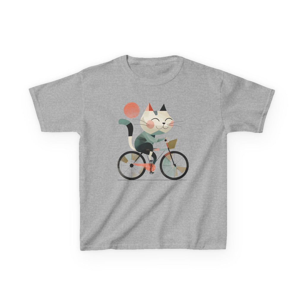 Retro Cycling Cat Kids Tee