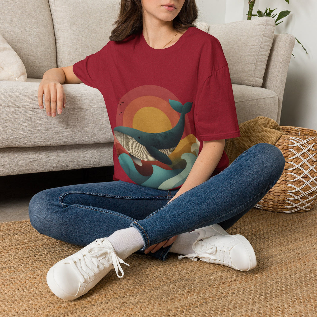 Majestic Humpback Whale Adult Tee
