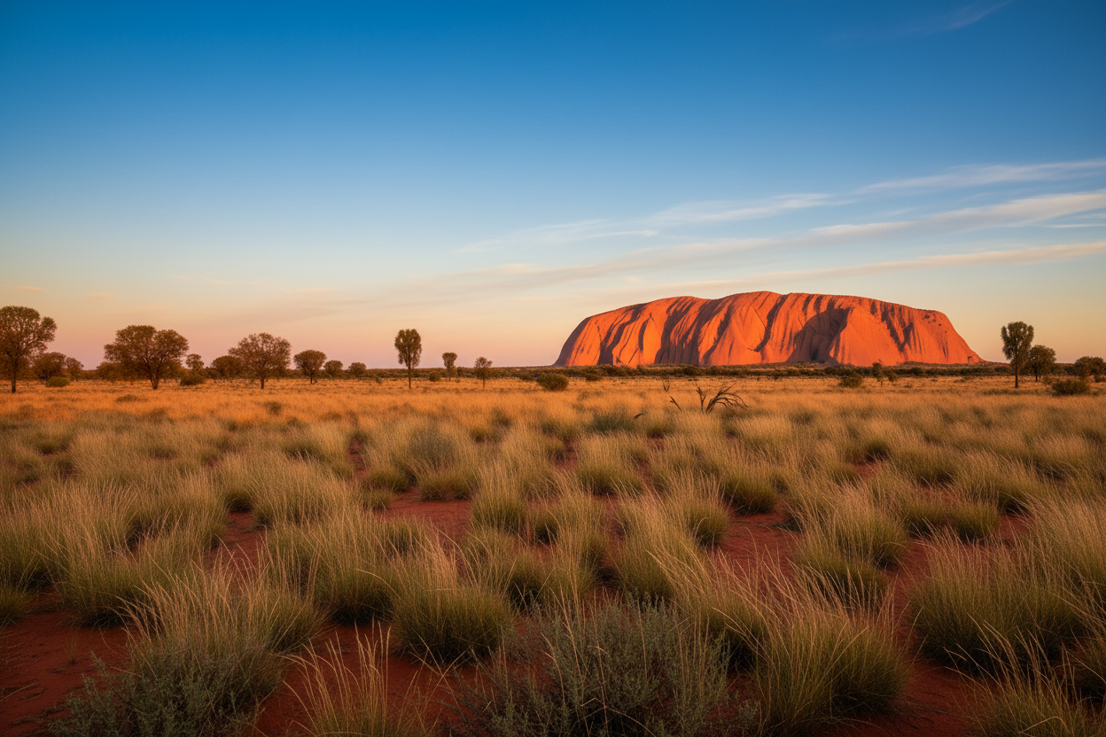 Uluru Hero Banner - Closer Blue Sky